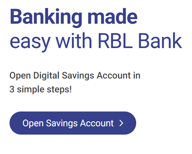 RBL Bank Digital Savings Account