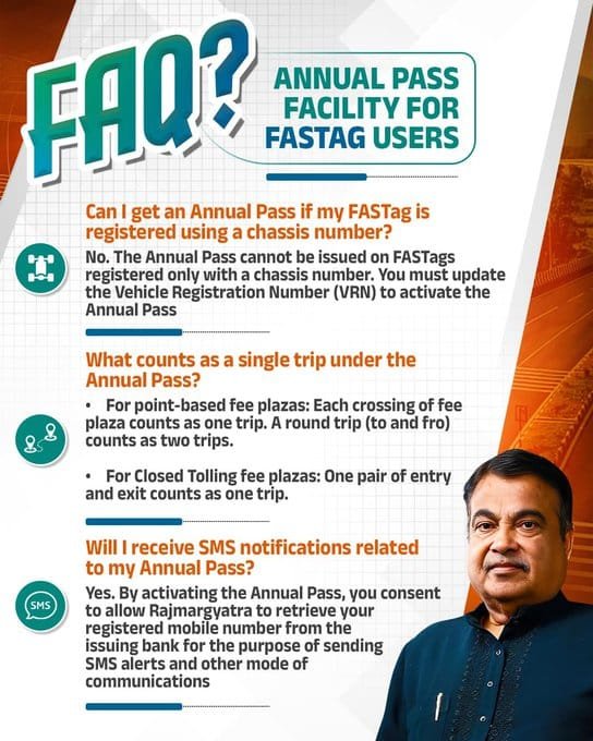 FASTag Annual Toll Pass FAQ 1