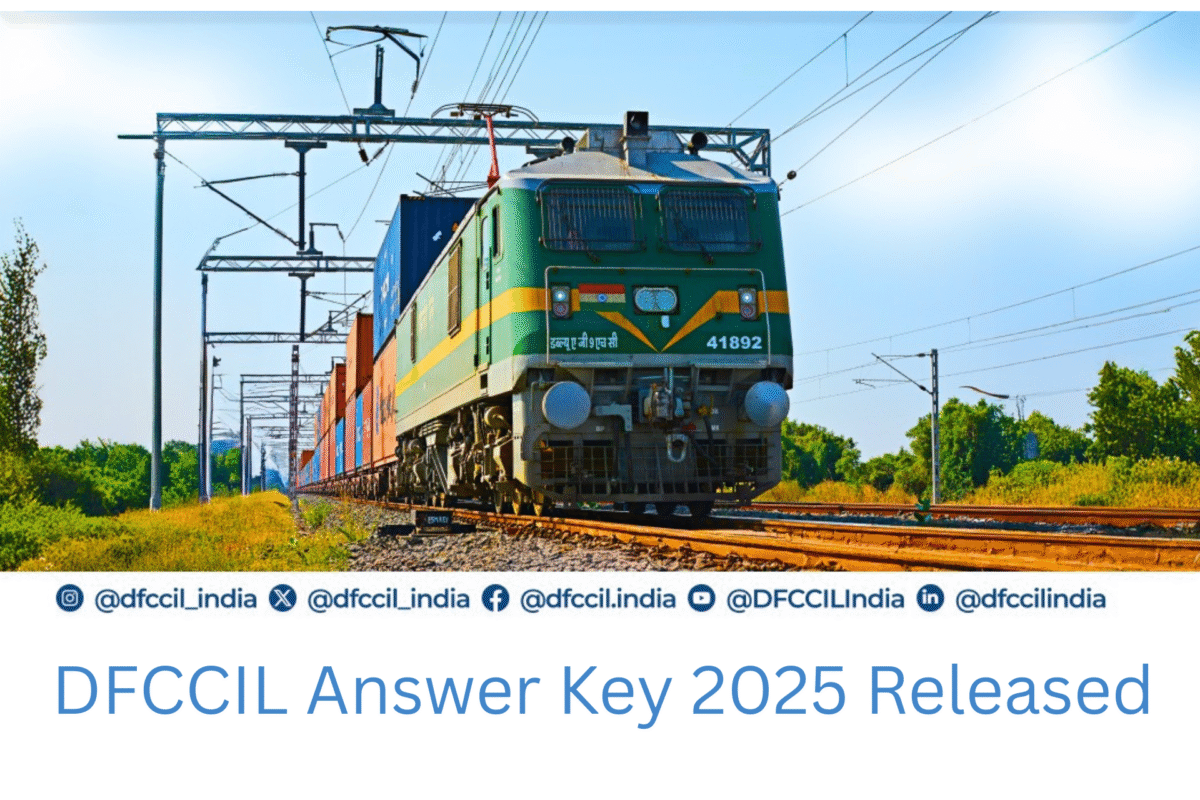 DFCCIL Answer Key 2025