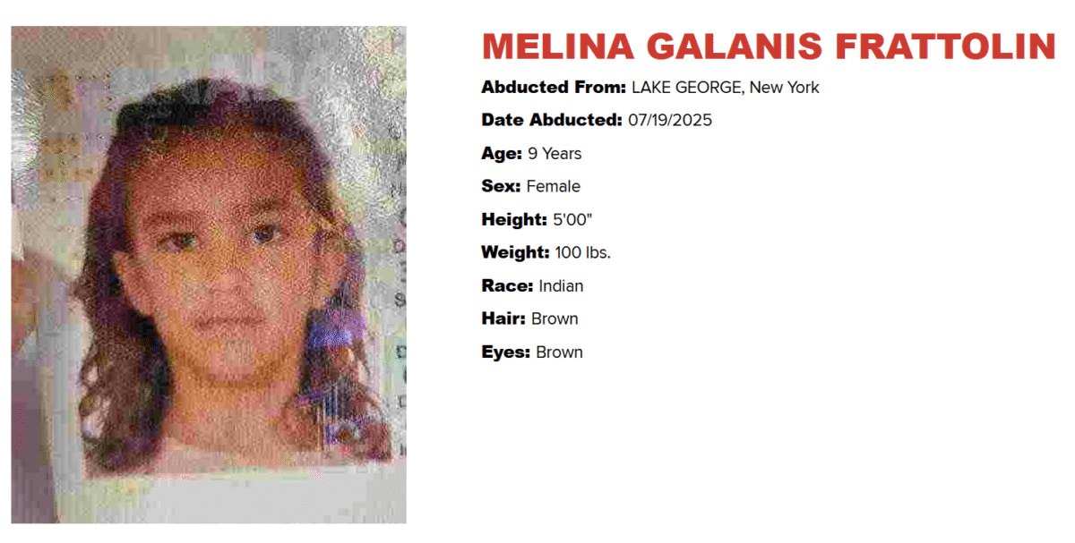 Melina Galanis Frattolin Amber Alert